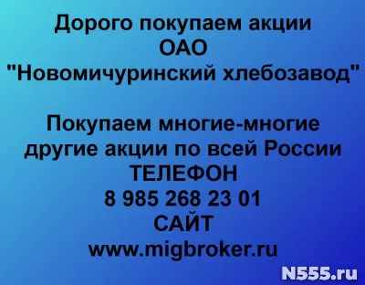 Покупаем акции «Новомичуринский хлебозавод»