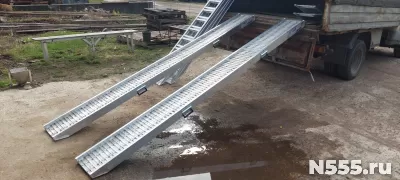 Алюминиевые аппарели для погрузки специальной техники фото 2